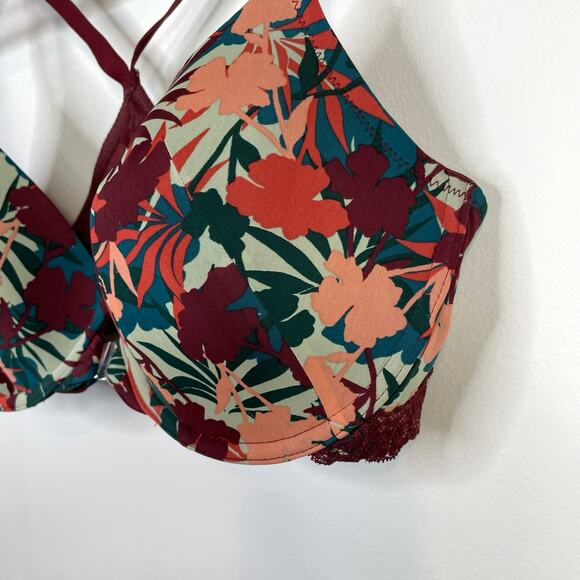 Adore me Adore Me Anais Lightly Padded Contour Demi Bra Front Closure 36D 36 D - Picture 3 of 10